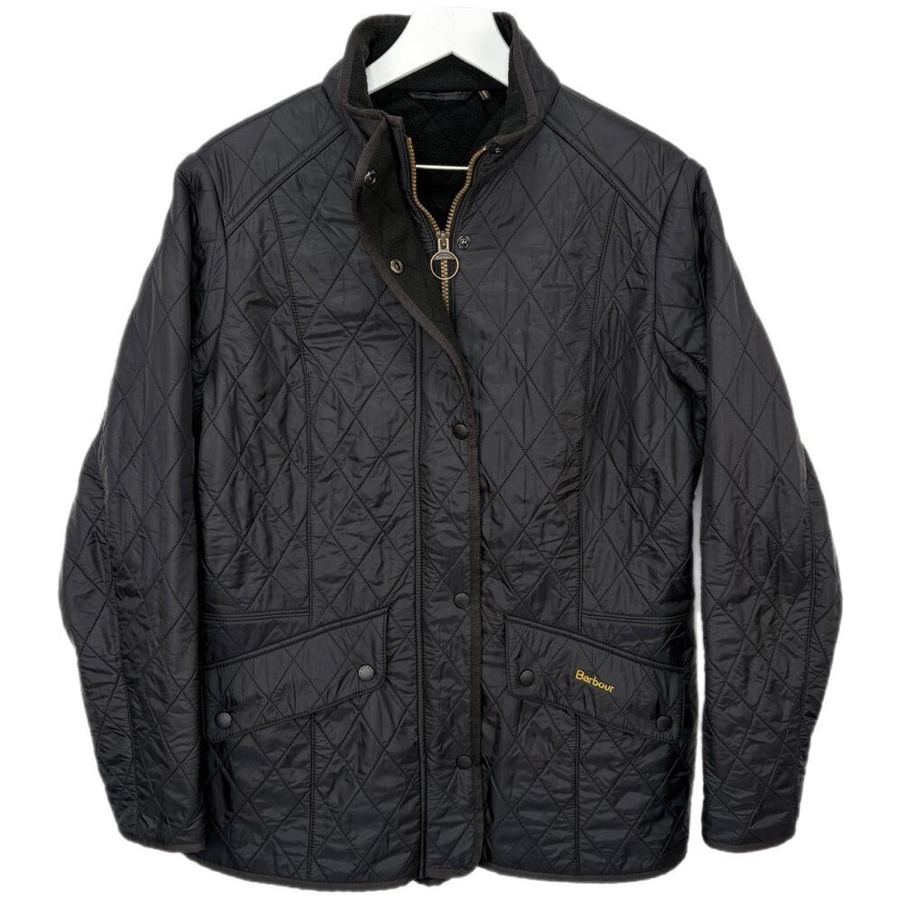 Barbour Calvary Polarquilt Jacket in Black - Women's Size 14